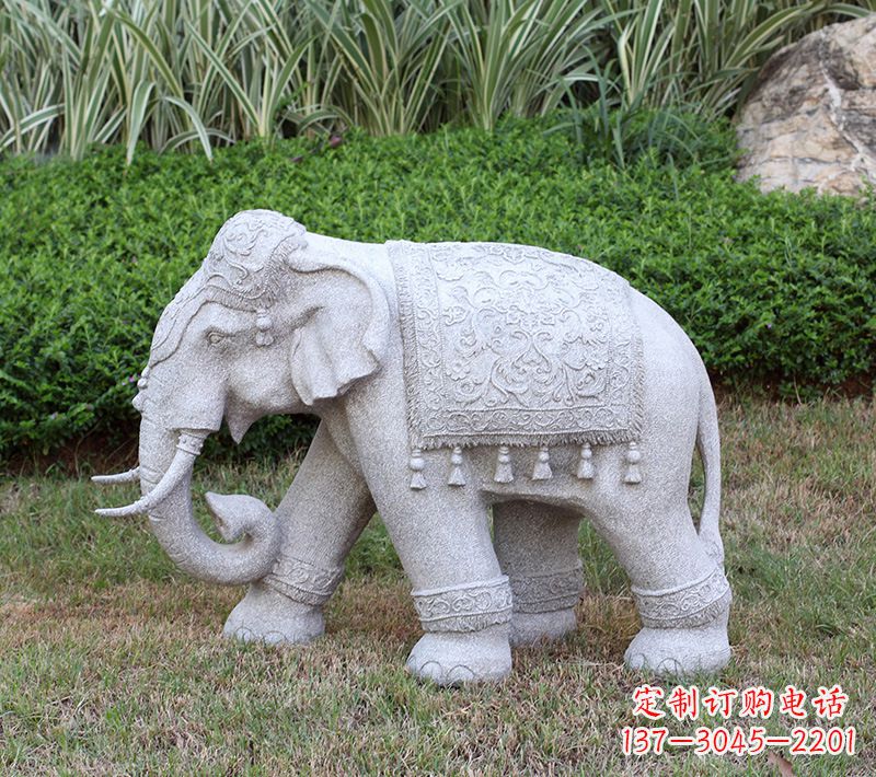 太原中式石雕大象