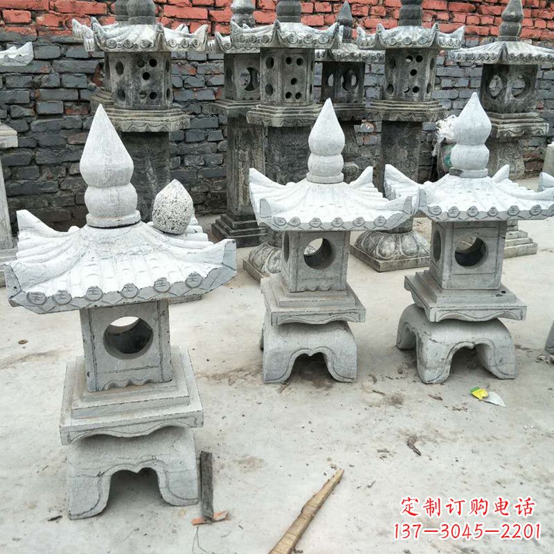 太原中式庭院石雕灯笼