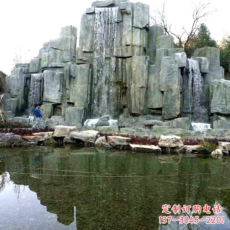太原中式园林流水假山雕塑