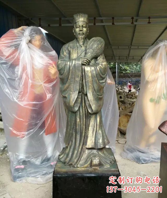太原诸葛亮古代人物铜雕