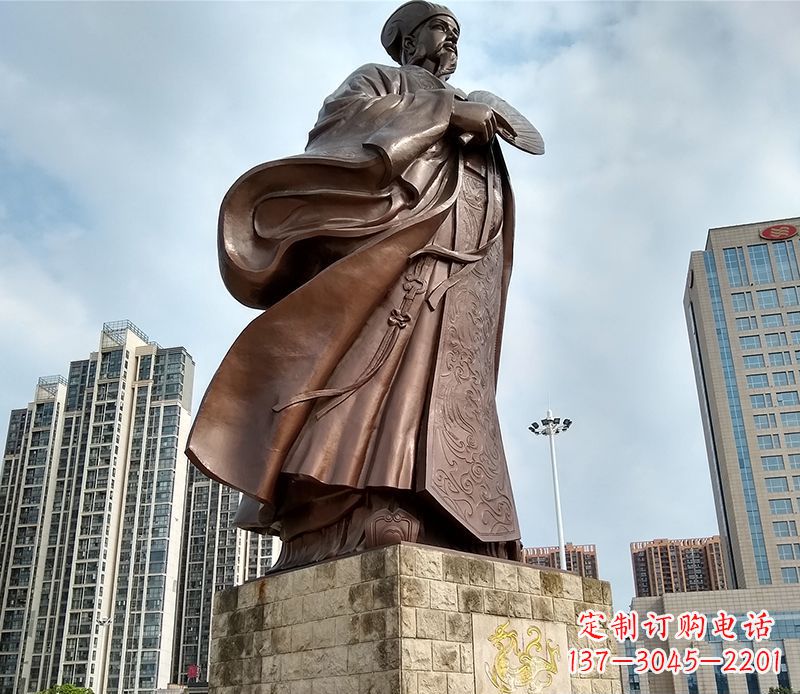 太原诸葛亮人物铜雕
