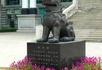 太原獬豸铜雕塑-法院门前神兽动物雕塑摆件