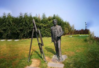 太原徐悲鸿城市雕塑公园铜雕像