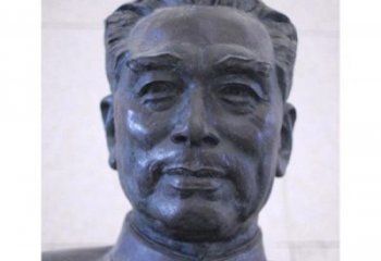 太原周恩来头像铜雕