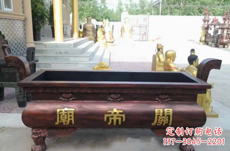 太原铸铜关帝庙香炉