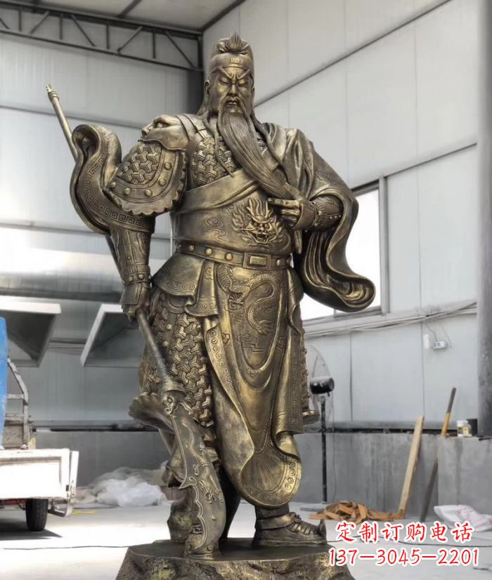 太原铸铜关公雕塑