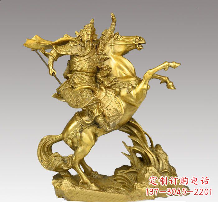 太原铸铜骑马关公