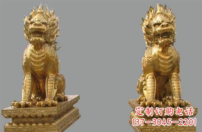太原铸铜麒麟雕塑222