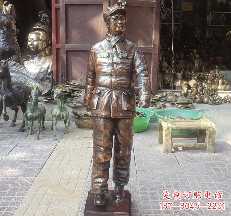 太原铸铜青年时期毛主席