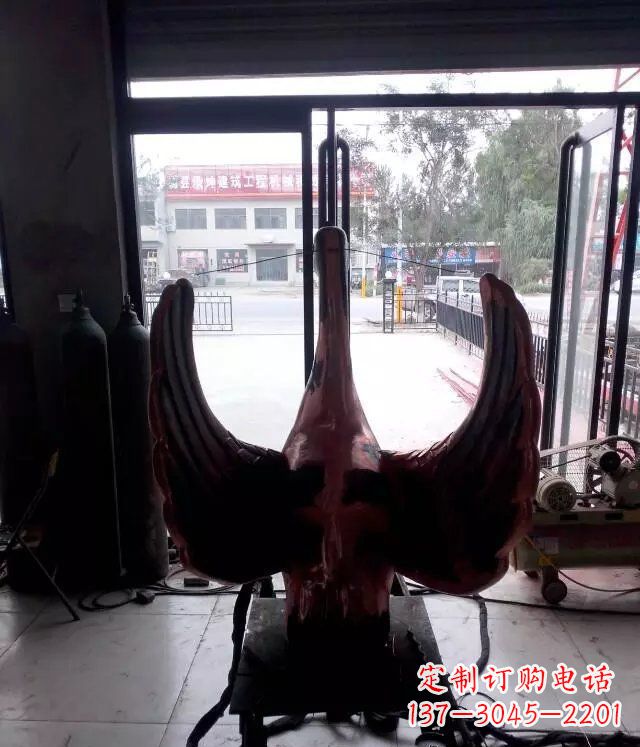 太原铸铜天鹅公园动物铜雕 (2)