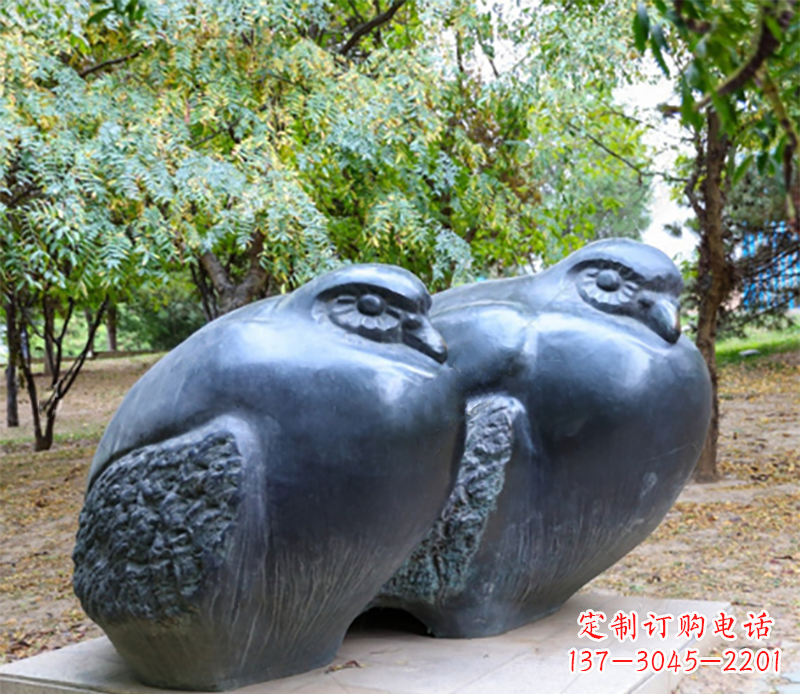太原公园鸳鸯景观石雕