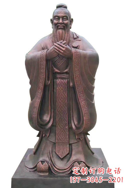 太原紫铜孔子像