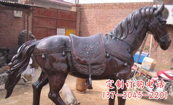 太原紫铜马公园铜雕