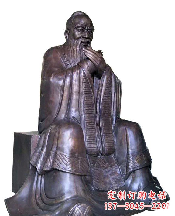 太原作揖孔子青铜像