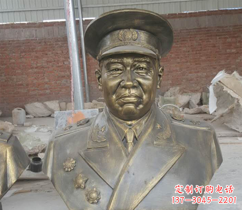 太原朱德半身像铜雕